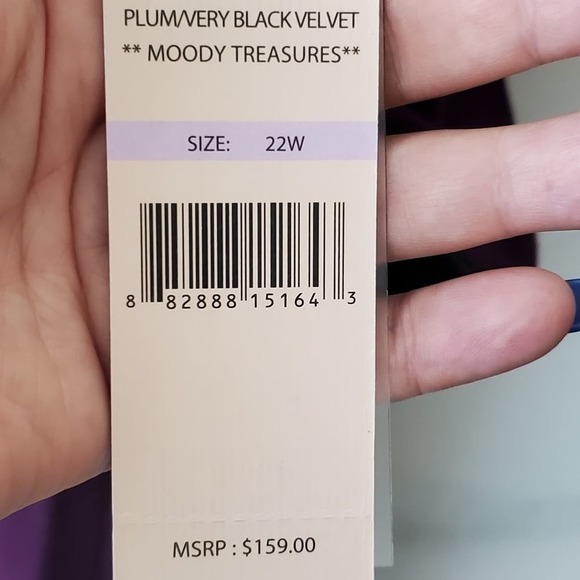 NANETTE Lepore velvet trimmed ruffle bell sleeve dress plus size 22W, 18W‎ - Picture 7 of 8